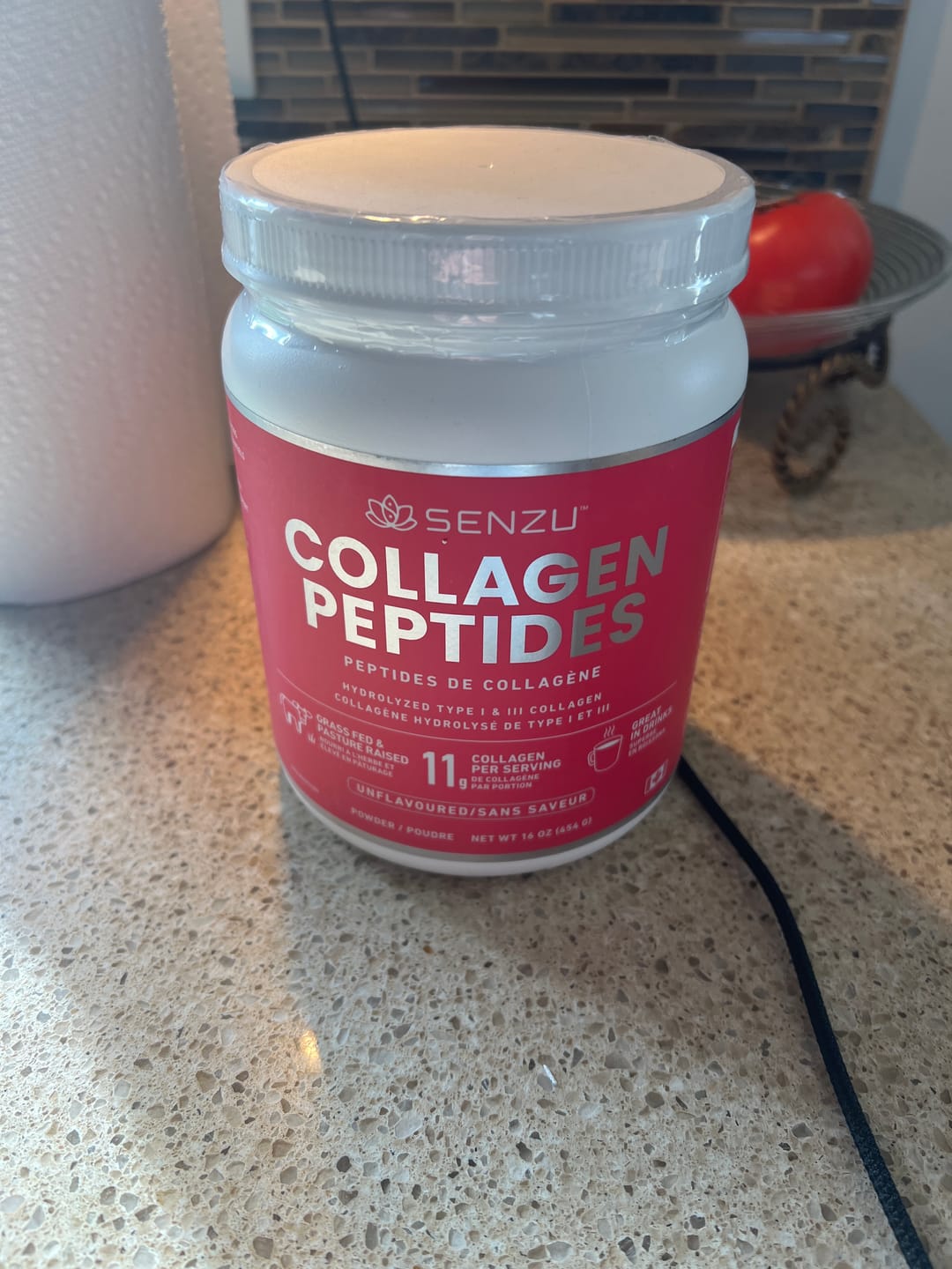 Customer photo review of Collagen Peptides Protein Powder (454g)