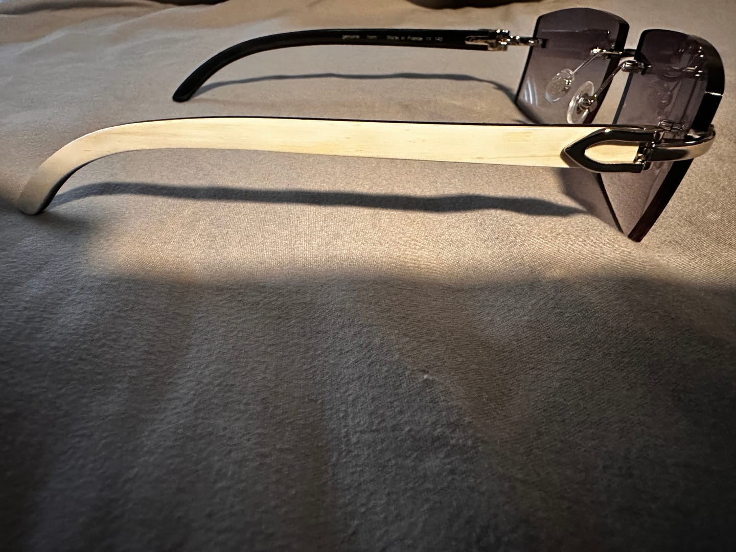 Customer photo review of Rimless buffs Sunglasses Detroit style