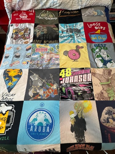 Customer photo review of Project Repat T-Shirt Quilt