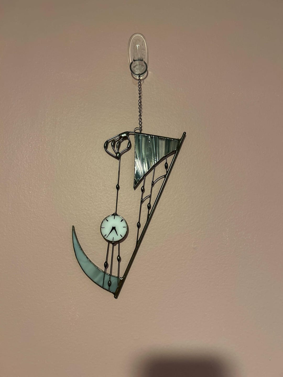 Customer photo review of Suncatcher stained glass "Hand of Death"