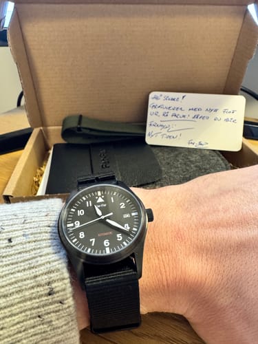 Customer photo review of Far-Far Automatisk Pilotklokke Helsort