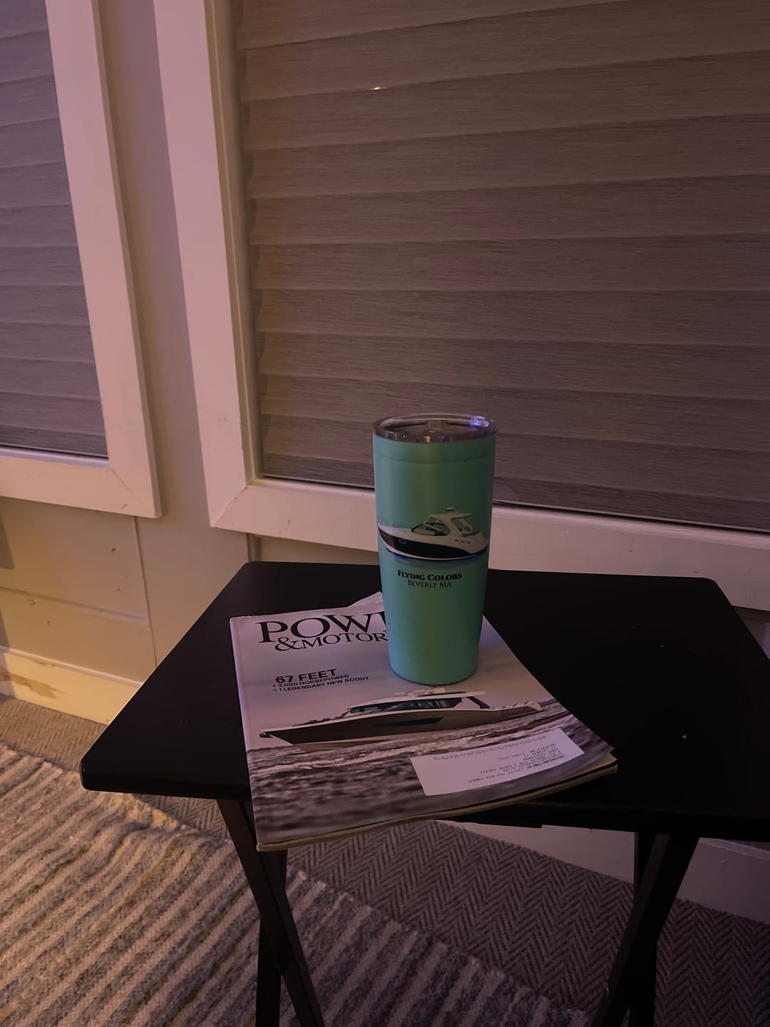 Customer photo review of Custom 20 oz. Stainless Steel Boat Tumbler