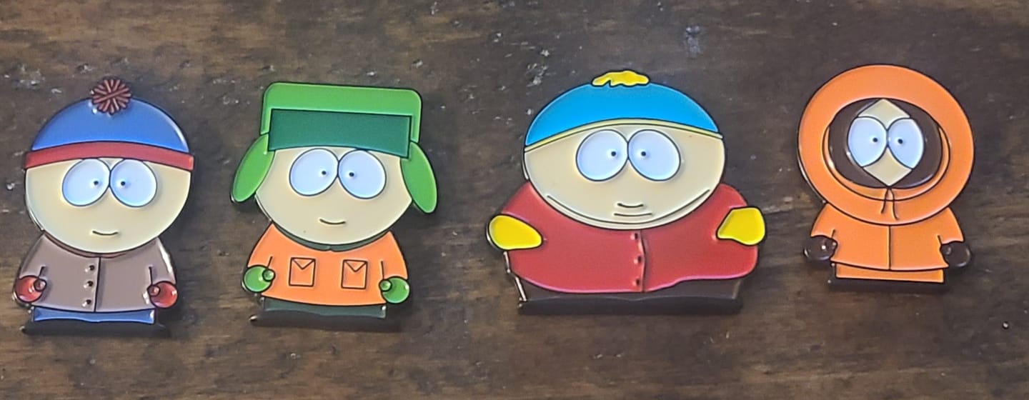 Customer photo review of Classic South Park - 4 Piece Ball Marker Set w/ hat clip (Stan, Kyle, Kenny, Cartman)