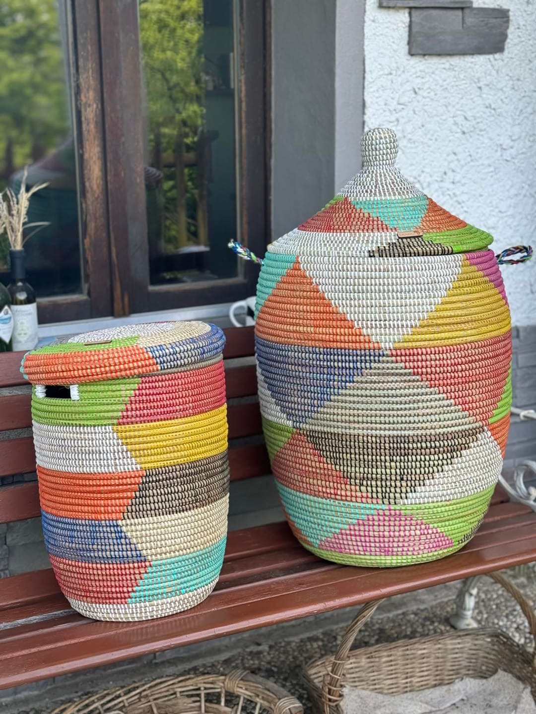 Customer photo review of Wäschekorb mit traditionellem Deckel - large – Gueno