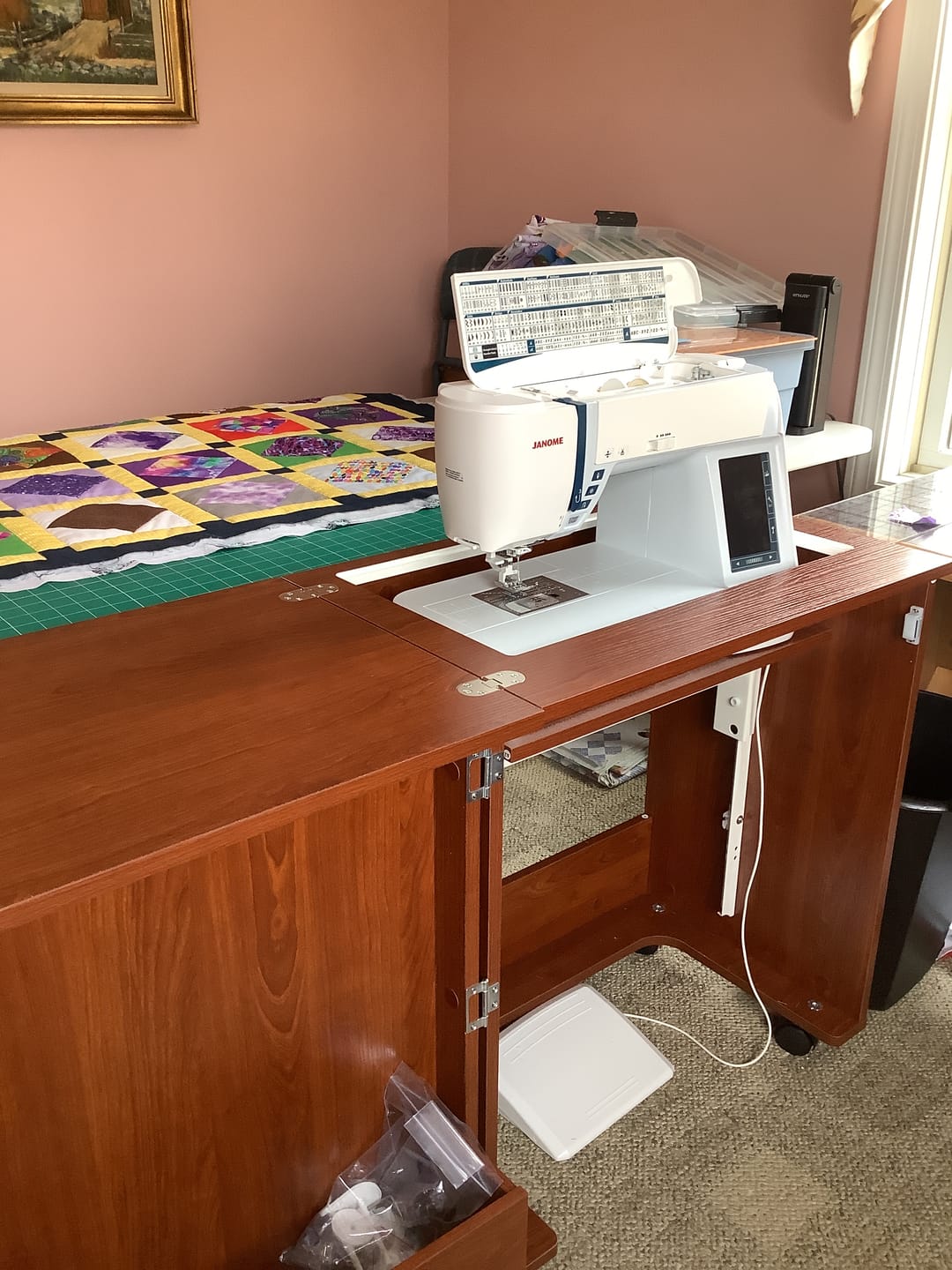 Customer photo review of Arrow Judy Sewing Cabinet (2 Colors Available)