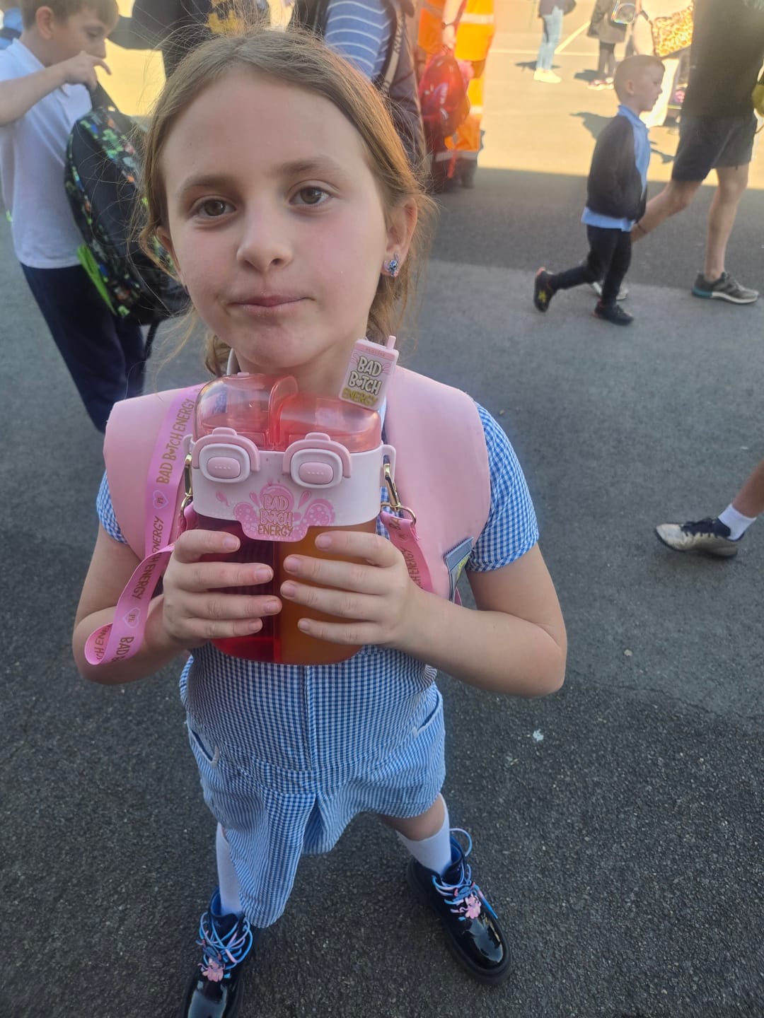 Customer photo review of P. Louise Right Next To You Duo Bad Bitch Water Bottle - 780ml