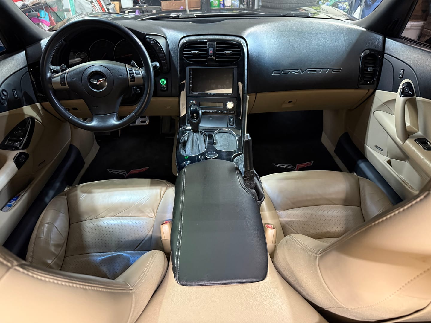 Customer photo review of Corvette C6 Center Console Lid Armrest Cover