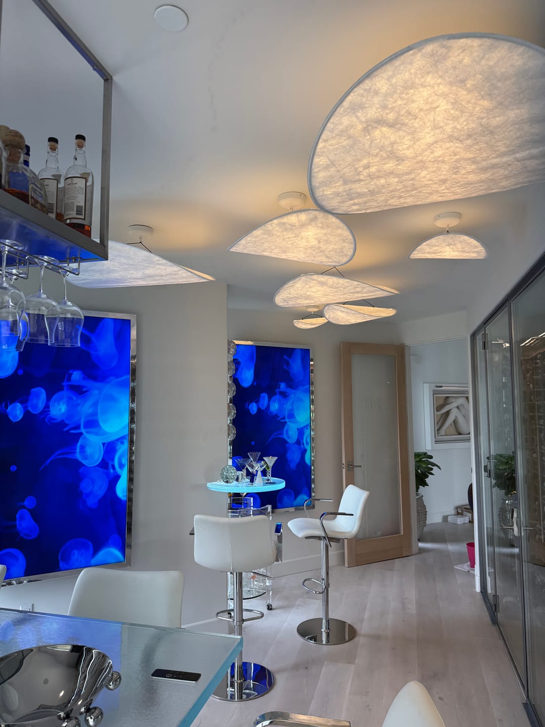 Customer photo review of Floating Cloud Tyvek Pendant Light