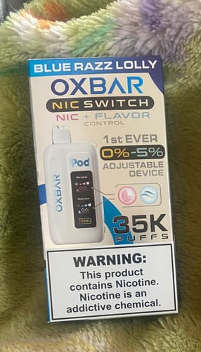 Customer photo review of OXBAR x Pod Juice Nic Switch 35K Disposable Vape (0%-5%, 35000 Puffs)