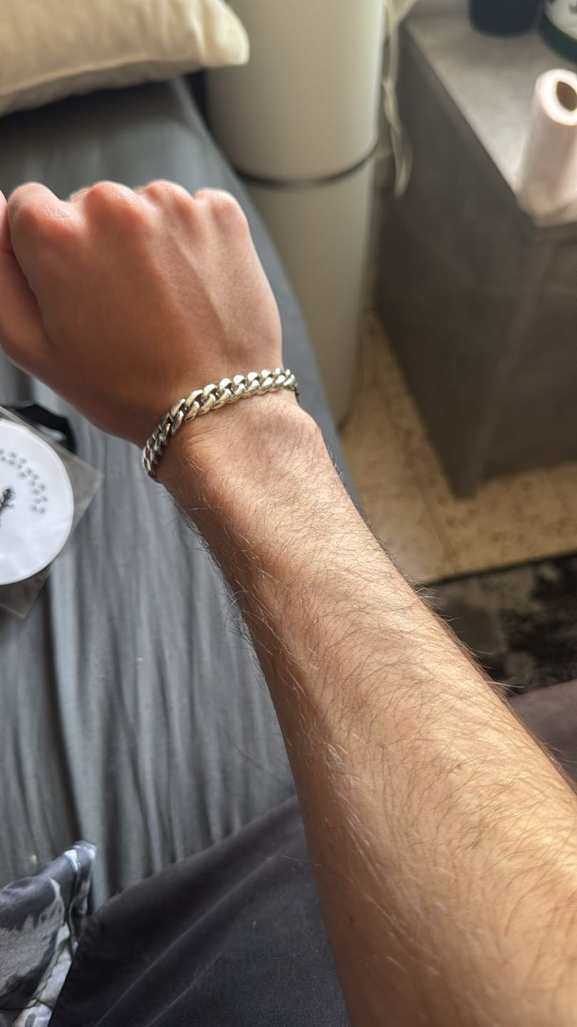 Customer photo review of צמיד כסף - Elegant Bracelet