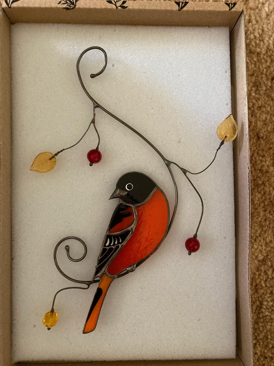 Customer photo review of Baltimore Oriole Bird