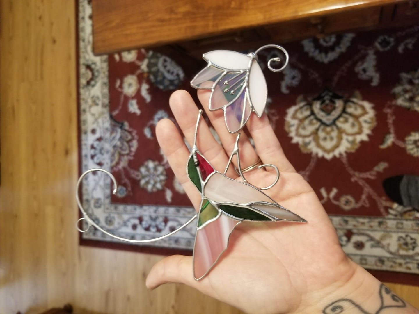 Customer photo review of Ruby-throated Hummingbird with the Flower
