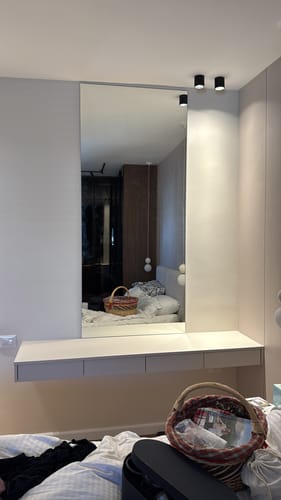 Customer photo review of מראה ללא מסגרת לפי מידה