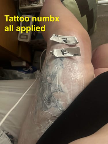 Customer photo review of TattooNumbx Numbing Cream (3 Pack)