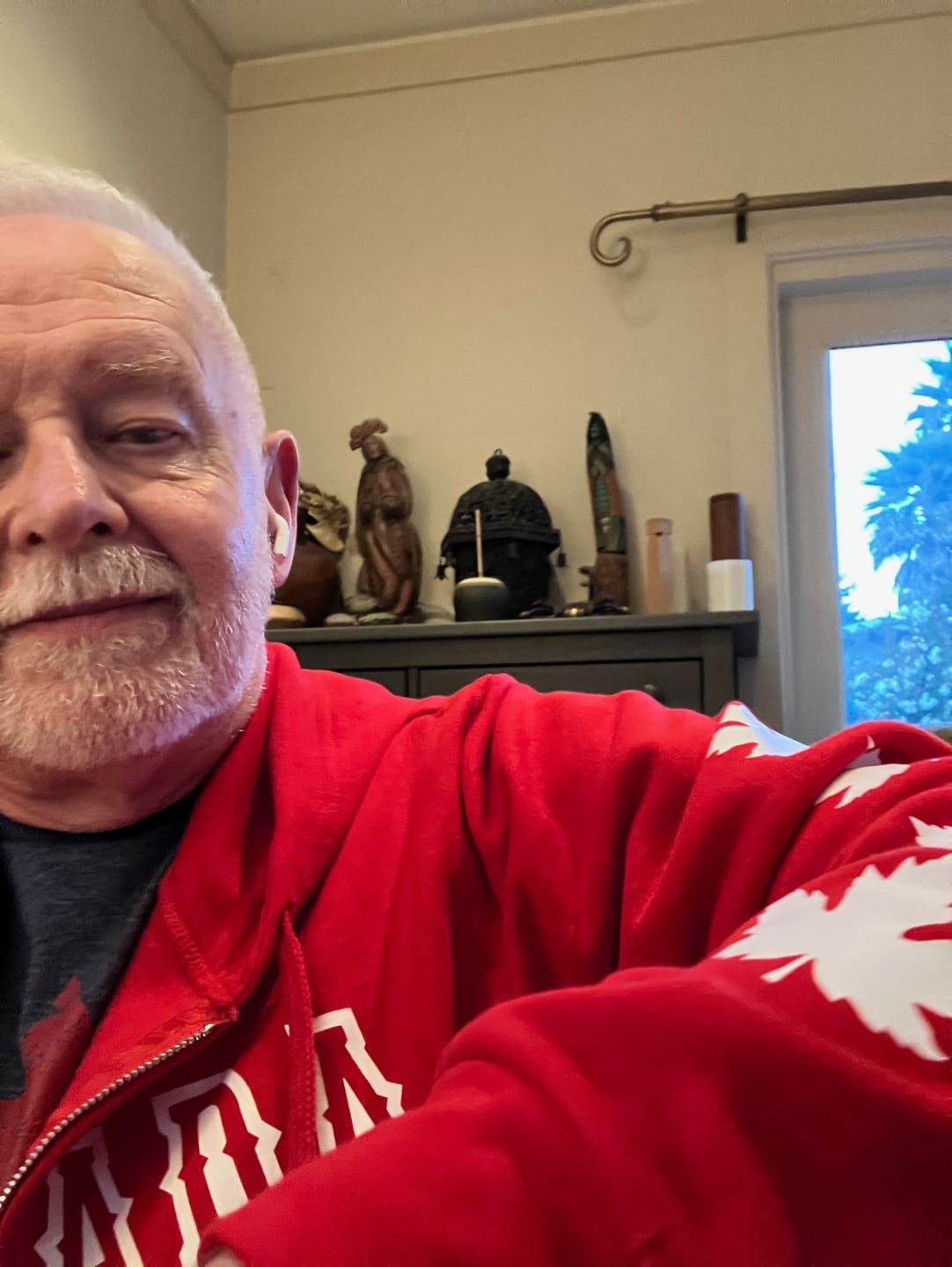 Customer photo review of Canada Maple Leaf Sleeve Zip Hoodie