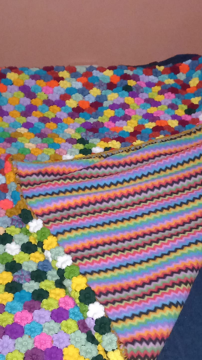 Customer photo review of Multicoloured Zig Zag Anti Pill Polar Fleece