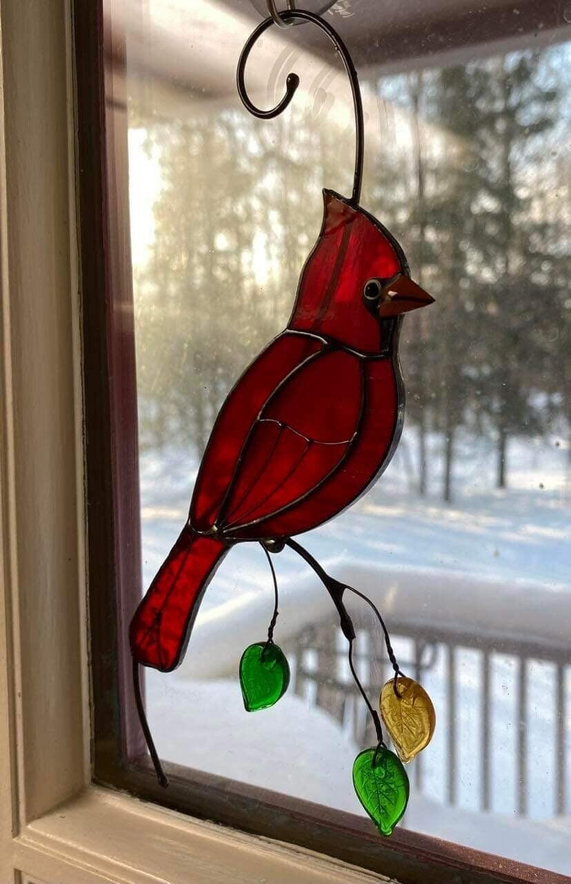 Customer photo review of Red Cardinal On The Single Branch