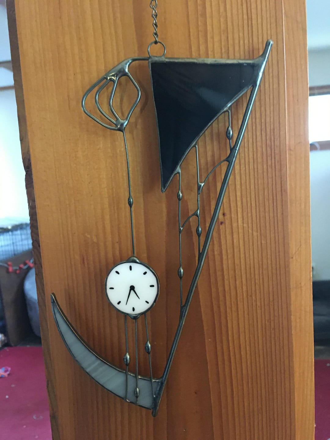 Customer photo review of Suncatcher stained glass "Hand of Death"