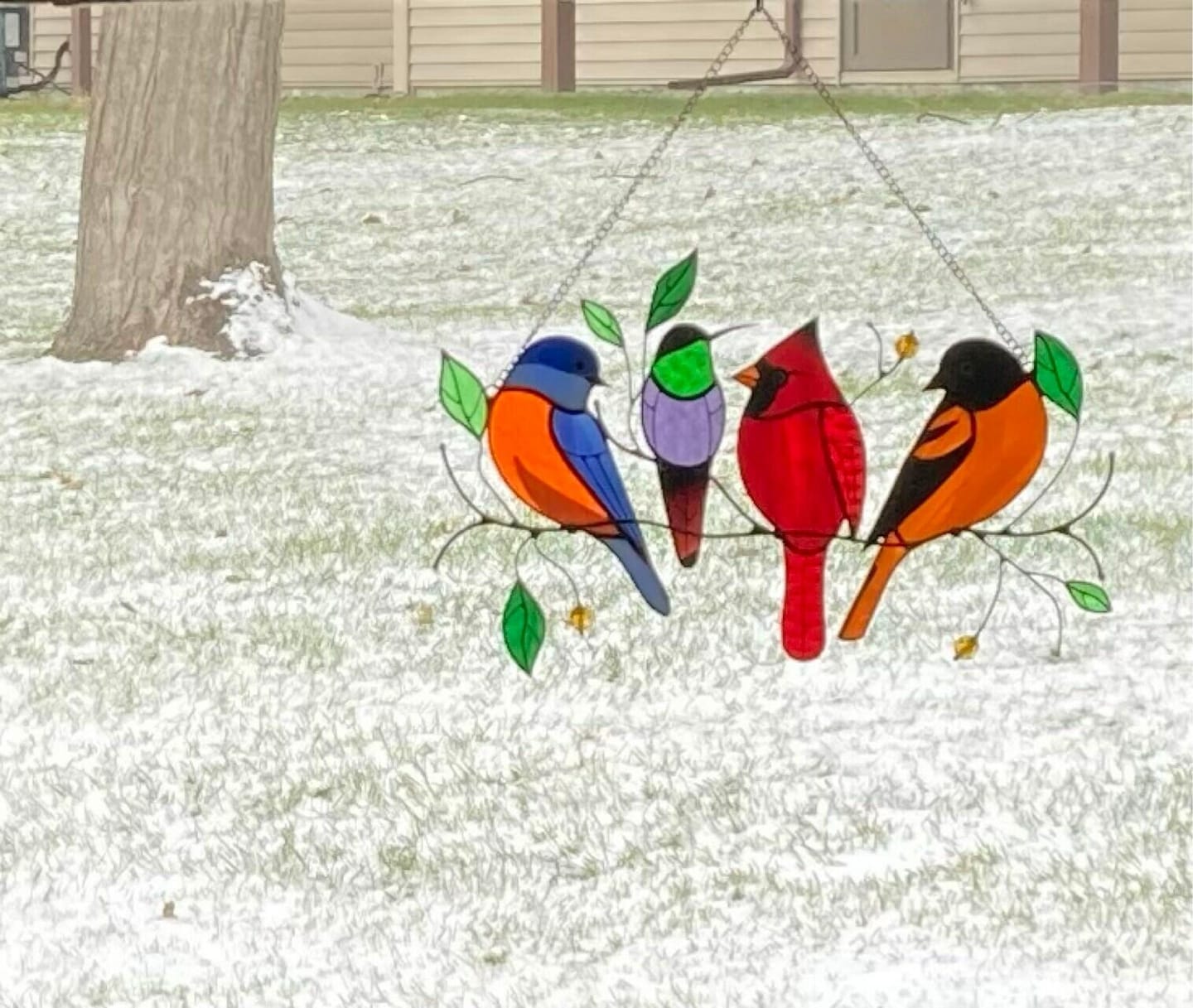 Customer photo review of Four Birds on the Branch