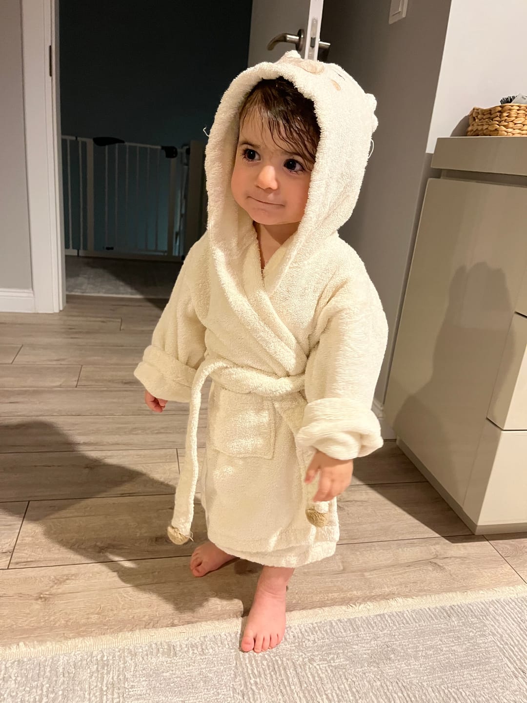 Customer photo review of Teddy %100 Pamuk Çocuk Bornoz