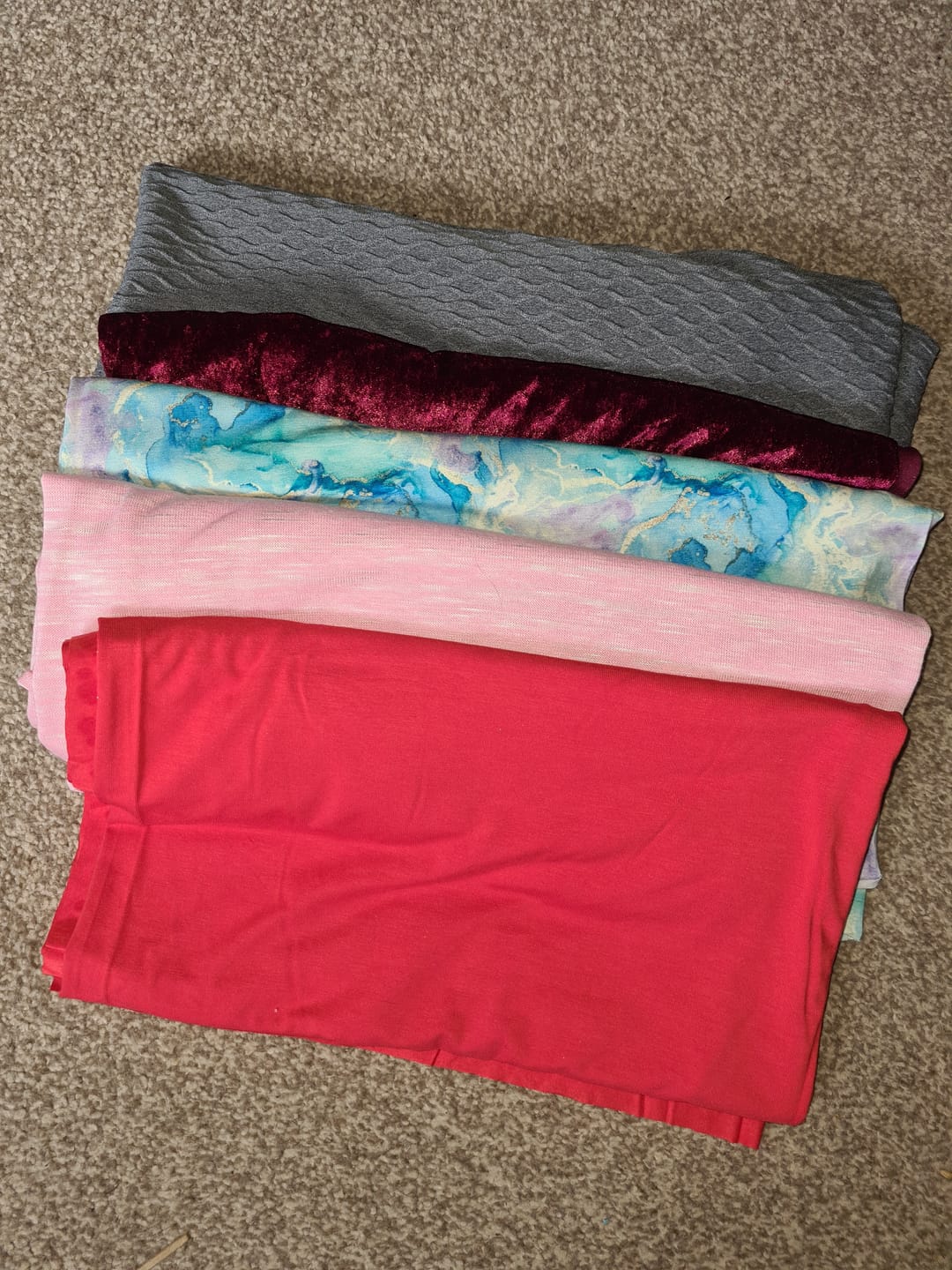 Customer photo review of Printed Cotton Jersey Remnants