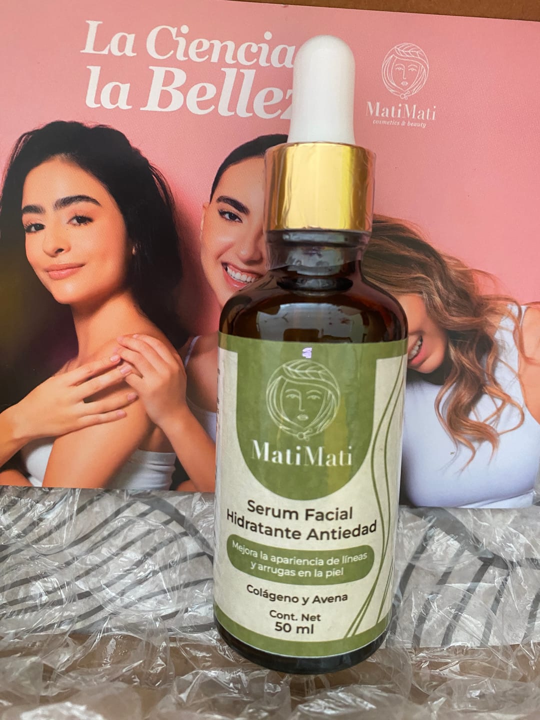 Customer photo review of Serum Facial Hidratante Antiedad