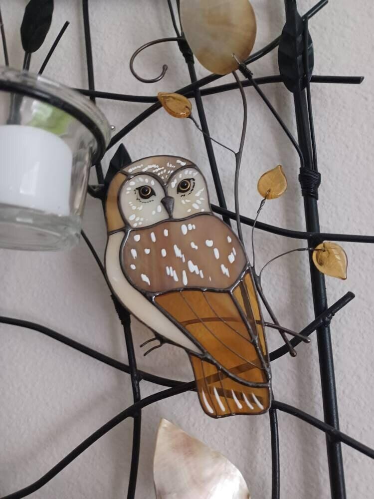 Customer photo review of Owl with Yellow Leaves