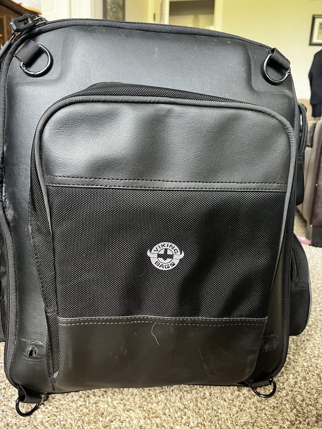 Customer photo review of 30L - Voyage Large Motorcycle Sissy Bar Backpack