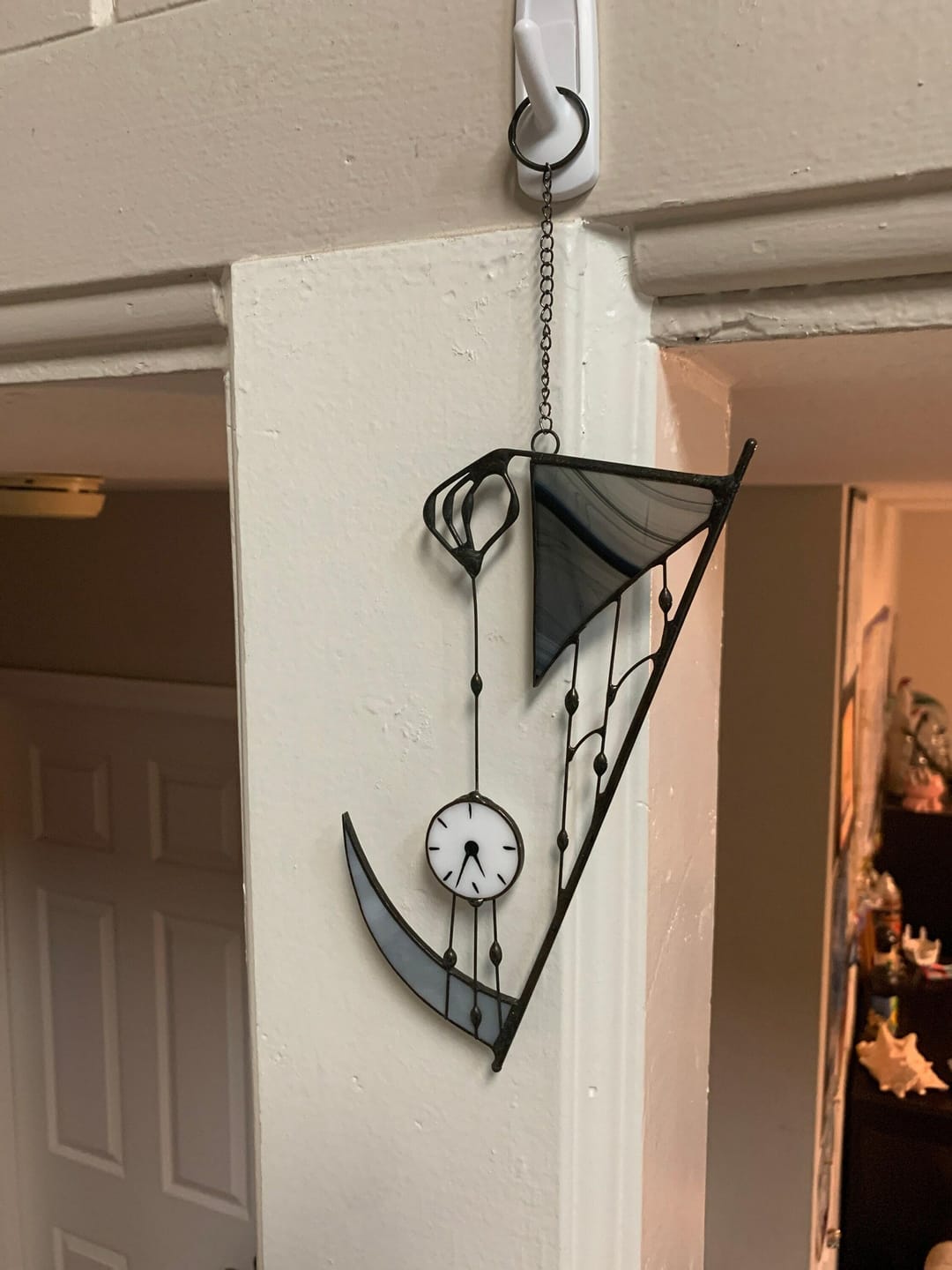 Customer photo review of Suncatcher stained glass "Hand of Death"