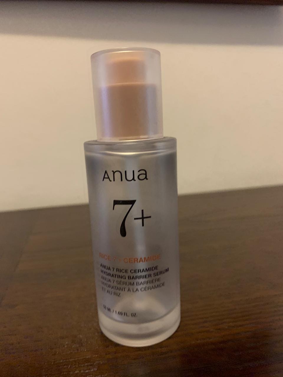 Customer photo review of 7+ Rice Ceramide Hydrating Barrier Serum
