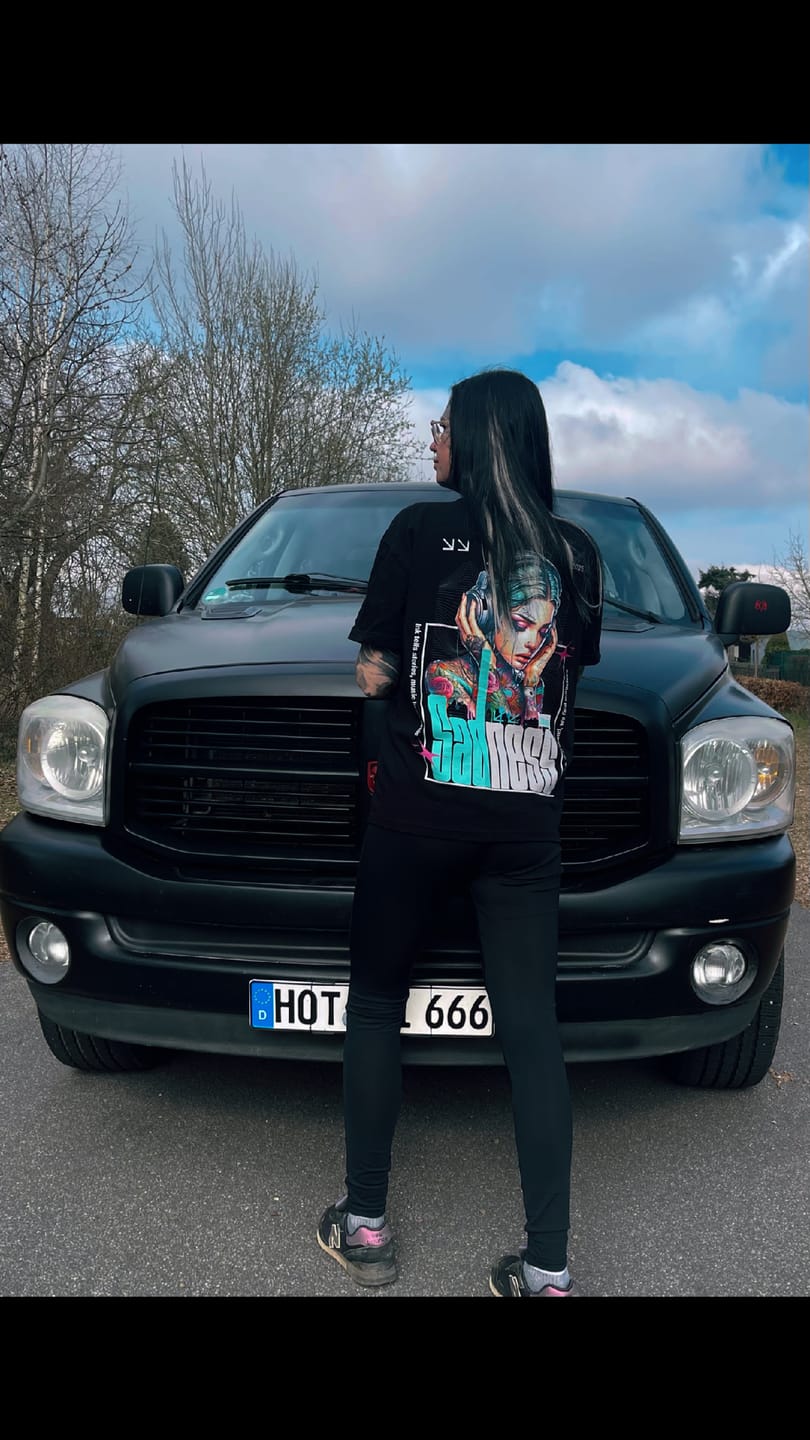 Customer photo review of Sadness - Oversized Shirt