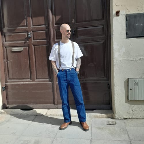 Customer photo review of 1920s Wabash Railway Work Pants