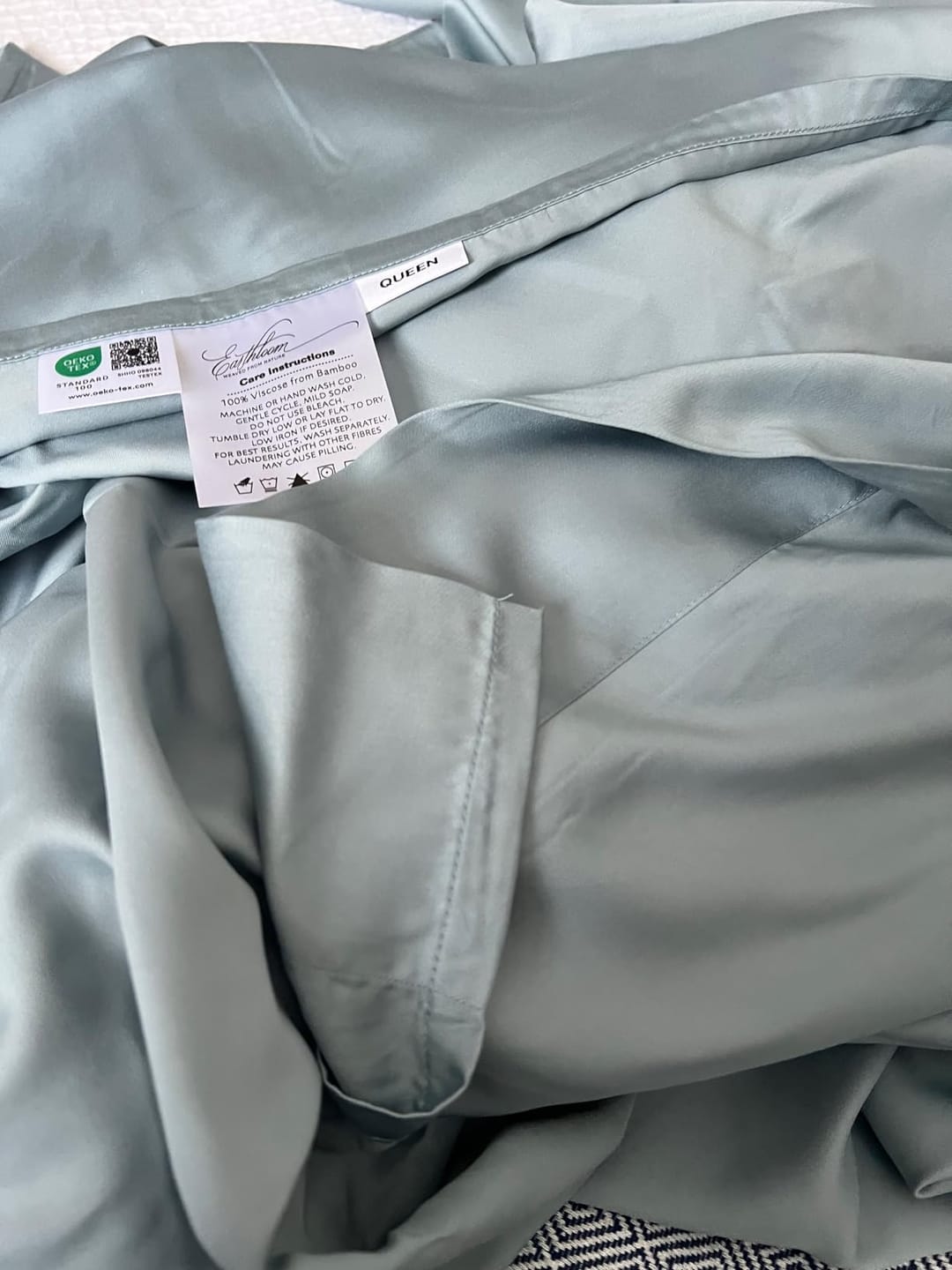 Customer photo review of Organic Bamboo Sheet Set