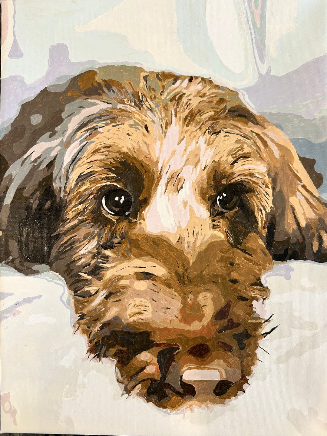 Customer photo review of Custom Paint by Numbers Kit