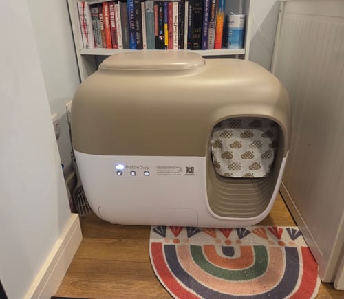 Customer photo review of Clumping Litter-Ready Smart Set (Litter Not Included)