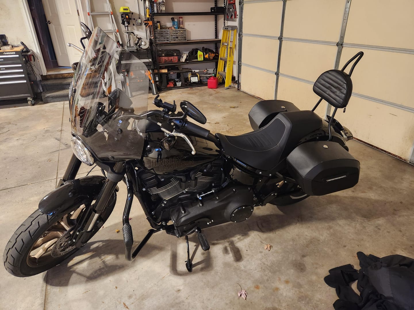 Customer photo review of Iron Born Blade 25" Sissy Bar for Harley Softail Low Rider S FXLRS Matte Black