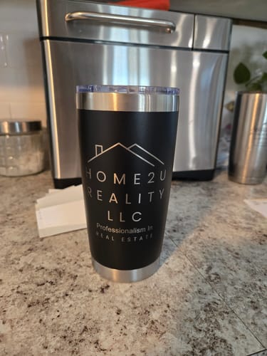 Customer photo review of (6 Pieces) Custom Laser Engraved - 20oz Tumblers