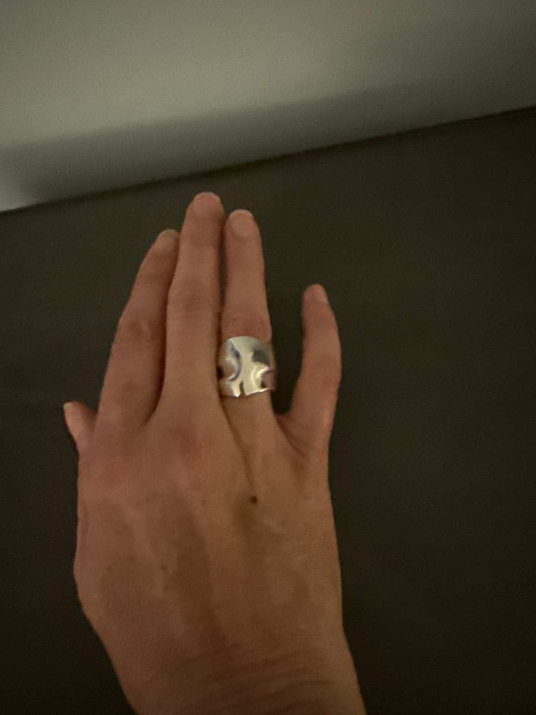 Customer photo review of Wrinkled Statement Ring