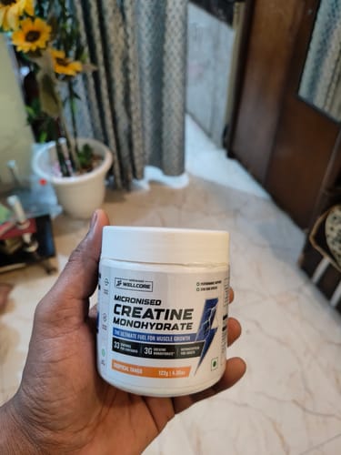 Customer photo review of Wellcore - Pure Micronised Creatine Monohydrate (122g, 33 Servings) Fruit Fusion