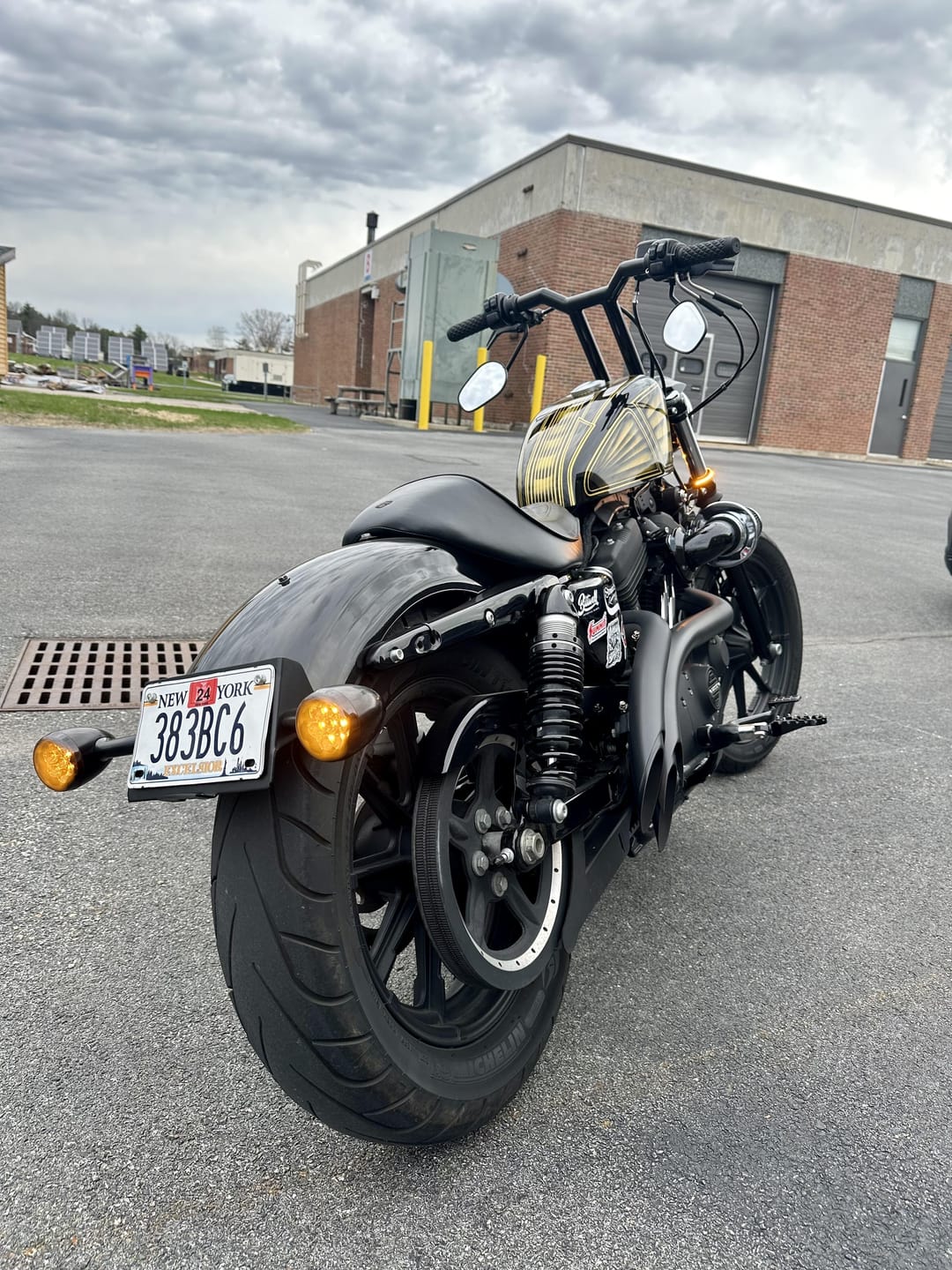 Customer photo review of Viking License Plate and Turn Signal Relocation Kit For Harley Sportster (Side Mount Licence Plate)
