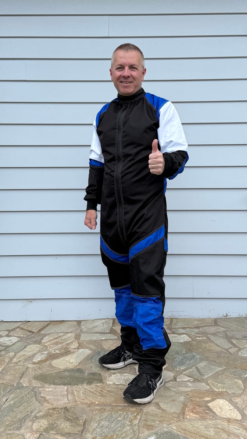 Customer photo review of Skydiving  Freefly  Jumpsuit Blue se-02