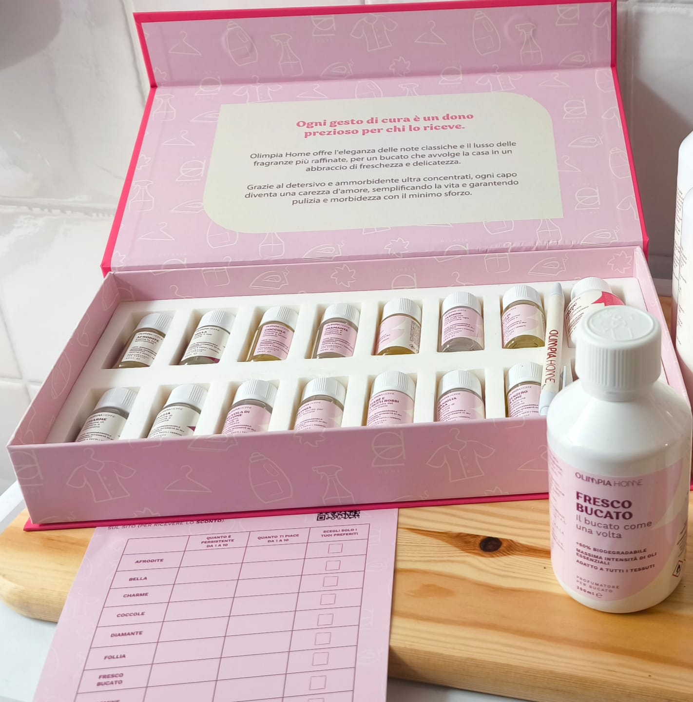 Customer photo review of Discovery Kit Laundry Collection – 14 Fragranze + Magic Wash & Soft