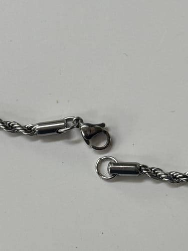 Customer photo review of Stainless Steel Cross Necklace