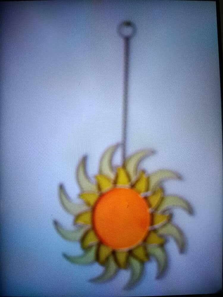 Customer photo review of Stained Glass Sun Suncatcher
