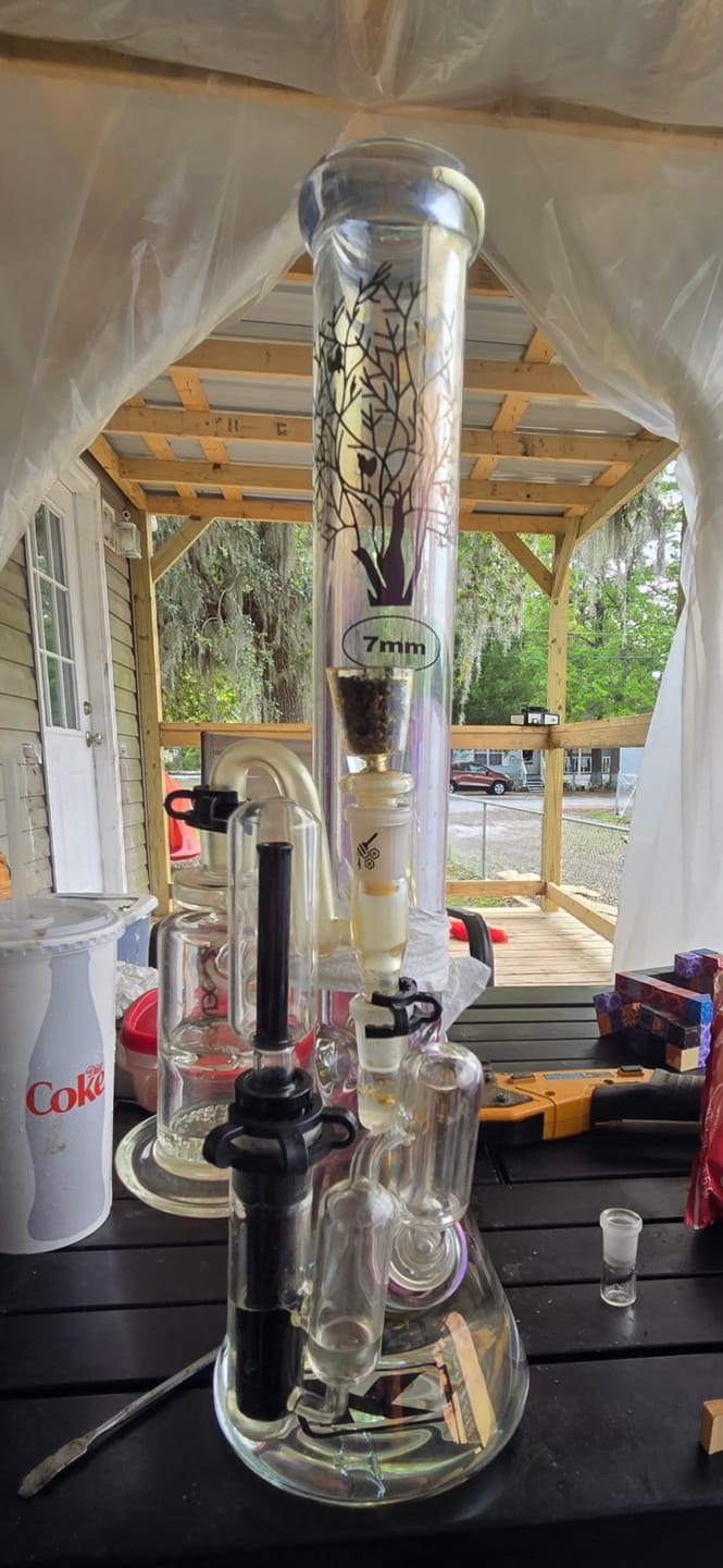 Customer photo review of SWAN NECK GLASS RECLAIM CATCHER