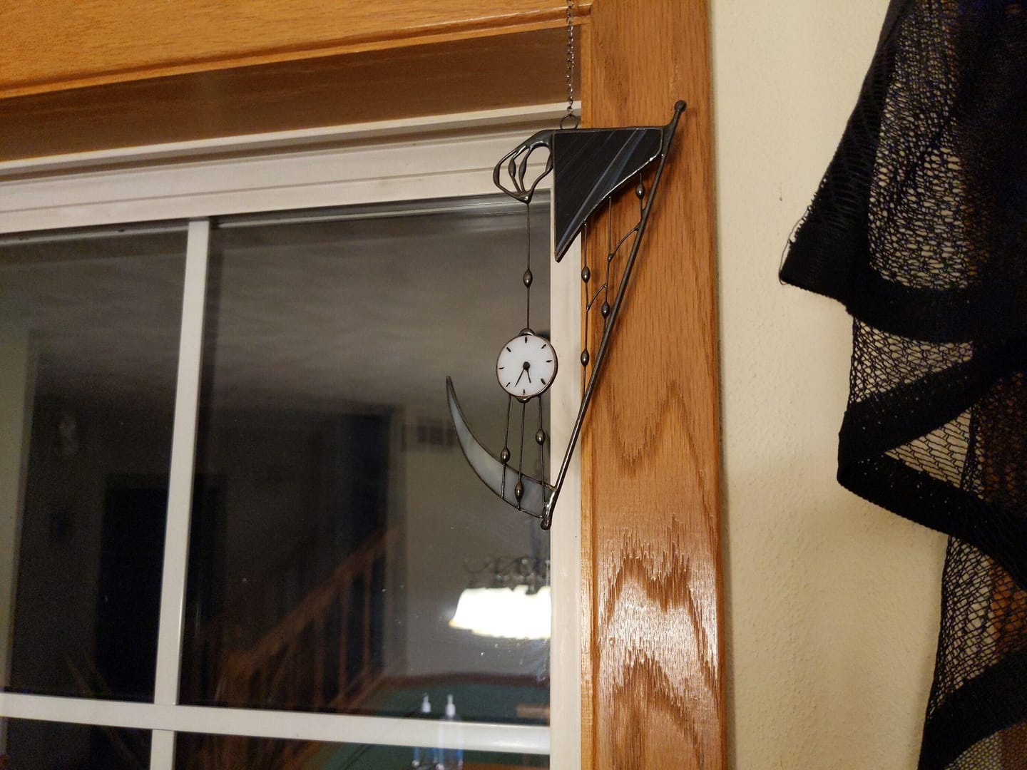Customer photo review of Suncatcher stained glass "Hand of Death"