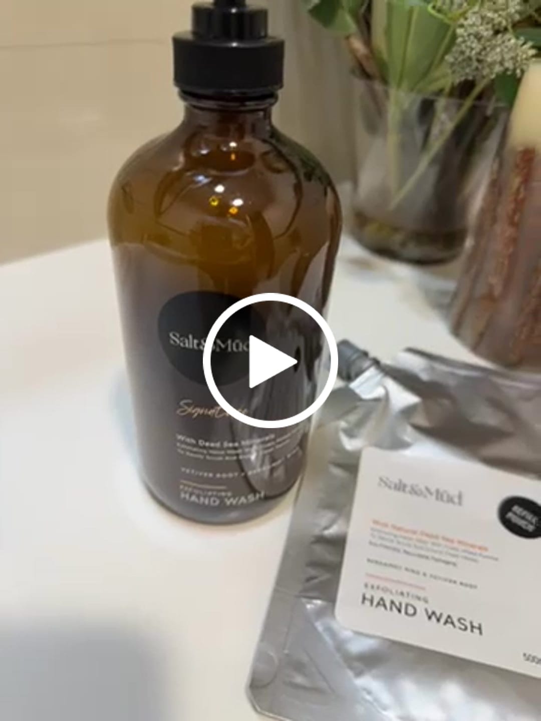 Customer video review of Refill Exfoliating Hand Wash With Dead Sea Minerals 500ml