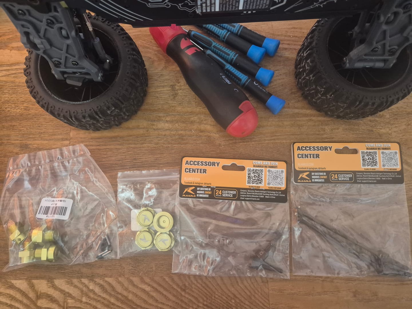 Customer photo review of Aluminum H17 Hex & H17 Lock Nut For RZ001