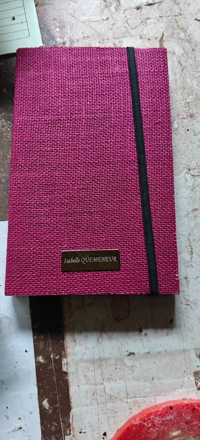 Customer photo review of Jute Travel Journal - A5