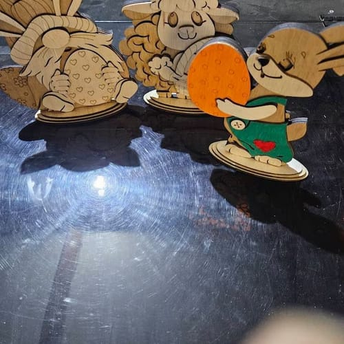 Customer photo review of Easter bunny gnome standing decoration 7 bundle laser cut svg file